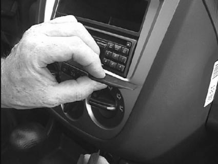 Brodit ProClip 852886 voor Subaru Impreza 2001-2004 - montagepositie op dashboard