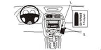 Brodit ProClip 852886 voor Subaru Impreza 2001-2004 - productfoto zwarte ABS montagebasis