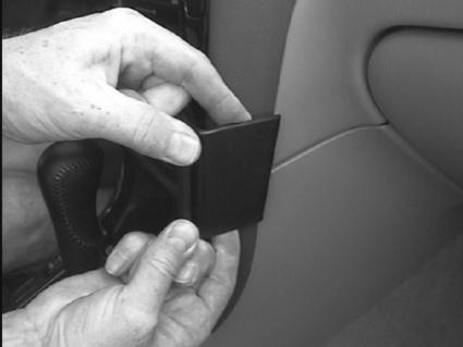 Brodit ProClip 852888 voor Subaru Outback 2000-2009, Subaru Outback 1999-2003 e.a. - detail van dashboardmontage