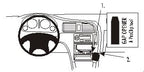 Brodit ProClip 852888 voor Subaru Outback 2000-2009, Subaru Outback 1999-2003 e.a. - productfoto zwarte ABS montagebasis