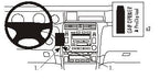 Brodit ProClip 852890 voor Toyota Avalon 2000-2007 en Toyota Avalon 2000-2004 - productfoto zwarte ABS montagebasis