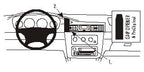 Brodit ProClip 852896 voor Chrysler Stratus 2001-2007, Chrysler Sebring Sedan 2001-2006 e.a. - productfoto zwarte ABS montagebasis