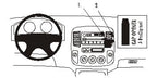 Brodit ProClip 852899 voor Ford Maverick 2001-2007 en Ford Escape 2001-2007 - productfoto zwarte ABS montagebasis