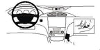 Brodit ProClip 852911 voor Renault Laguna 2001-2004 - productfoto zwarte ABS montagebasis