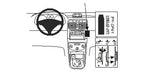 Brodit ProClip 852921 voor Peugeot 307 2001-2009 - productfoto zwarte ABS montagebasis