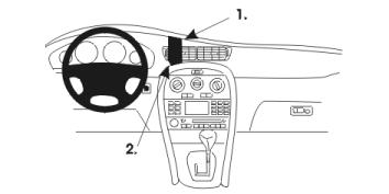 Brodit ProClip 852932 voor Jaguar X-Type 2001-2010 - productfoto zwarte ABS montagebasis