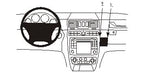 Brodit ProClip 852945 voor Mercedes Benz Geländewagen 2001-2014, Mercedes Benz G-Class 2002-2012 e.a. - productfoto zwarte ABS montagebasis