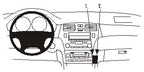 Brodit ProClip 852956 voor Lexus ES Series 2002-2006 - productfoto zwarte ABS montagebasis