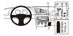 Brodit ProClip 853007 voor Ford Puma 2002-2009 en Ford Fiesta 1996-2002 - productfoto zwarte ABS montagebasis