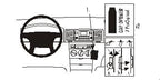 Brodit ProClip 853020 voor Toyota Corolla 2002-2007 - productfoto zwarte ABS montagebasis