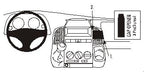Brodit ProClip 853034 voor Citroen Jumper 2002-2006, Fiat Ducato 2002-2006 en Peugeot Boxer 2002-2006 - productfoto zwarte ABS montagebasis