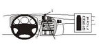 Brodit ProClip 853040 voor Saab 9-5 1998-2005 - productfoto zwarte ABS montagebasis