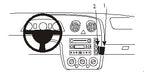 Brodit ProClip 853055 voor Ford Fiesta 2003-2005 - productfoto zwarte ABS montagebasis