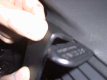 Brodit ProClip 853073 voor Skoda Superb 2002-2008 - detail van dashboardmontage