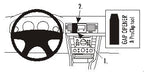 Brodit ProClip 853076 voor Opel Vectra C 2002-2010 en Opel Signum 2003-2008 - productfoto zwarte ABS montagebasis