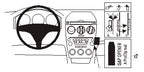 Brodit ProClip 853082 voor Mazda 6 2003-2004 en Mazda 6 2002-2007 - productfoto zwarte ABS montagebasis
