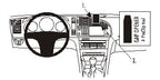Brodit ProClip 853087 voor Saab 9-3 2003-2006 - productfoto zwarte ABS montagebasis
