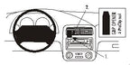 Brodit ProClip 853104 voor Saturn S-series 2000-2003 - productfoto zwarte ABS montagebasis