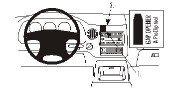 Brodit ProClip 853106 voor Ford Expedition 2003-2006 - productfoto zwarte ABS montagebasis