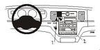 Brodit ProClip 853114 voor Lincoln Town Car 2003-2011 - productfoto zwarte ABS montagebasis