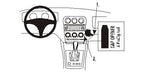 Brodit ProClip 853123 voor Alfa Romeo 156 2002-2006 - productfoto zwarte ABS montagebasis
