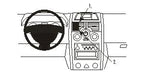 Brodit ProClip 853181 voor Renault Mégane II 2003-2009 - productfoto zwarte ABS montagebasis