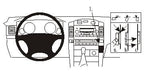 Brodit ProClip 853197 voor Lexus GX Series 2003-2010, Toyota LandCruiser 120 2003-2009 en Toyota LandCruiser 2003-2009 - productfoto zwarte ABS montagebasis