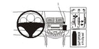 Brodit ProClip 853200 voor Honda Accord 2003-2007 - productfoto zwarte ABS montagebasis