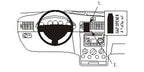 Brodit ProClip 853204 voor Ford Transit Connect 2003-2009 en Ford Tourneo Connect 2003-2009 - productfoto zwarte ABS montagebasis