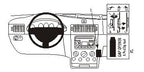 Brodit ProClip 853205 voor Ford Transit Connect 2003-2009 en Ford Tourneo Connect 2003-2009 - productfoto zwarte ABS montagebasis