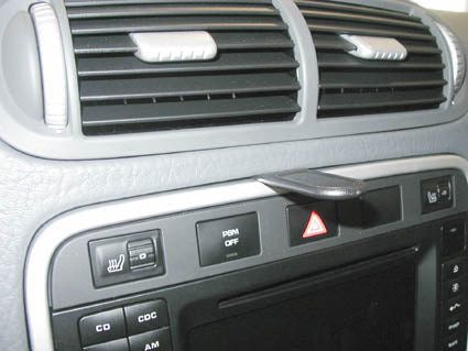 Brodit ProClip 853209 voor Porsche Cayenne 2003-2010 - montagepositie op dashboard