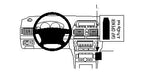Brodit ProClip 853212 voor Toyota Avensis 2003-2008 - productfoto zwarte ABS montagebasis