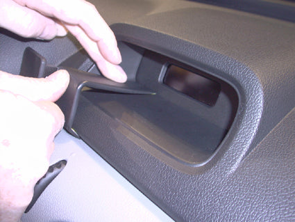 Brodit ProClip 853215 voor Nissan Kubistar 2004-2009 en Renault Kangoo 2003-2007 - detail van dashboardmontage