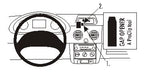 Brodit ProClip 853215 voor Nissan Kubistar 2004-2009 en Renault Kangoo 2003-2007 - productfoto zwarte ABS montagebasis