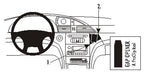 Brodit ProClip 853226 voor Chrysler Pacifica 2004-2009 - productfoto zwarte ABS montagebasis