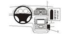Brodit ProClip 853247 voor Mercedes Benz S-Class 2003-2005 - productfoto zwarte ABS montagebasis