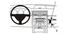 Brodit ProClip 853259 voor Mazda 2 2003-2007 - productfoto zwarte ABS montagebasis