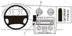 Brodit ProClip 853269 voor Audi S3 2005-2007, Audi S3 2003-2006 e.a. - productfoto zwarte ABS montagebasis