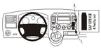 Brodit ProClip 853277 voor Volkswagen T5 Transporter/Pickup 2003-2009, Volkswagen Shuttle 2003-2010 en Volkswagen Caravelle 2004-2009 - productfoto zwarte ABS montagebasis