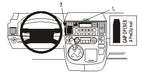 Brodit ProClip 853289 voor Volkswagen Multivan 2003-2009 - productfoto zwarte ABS montagebasis