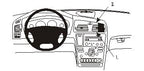 Brodit ProClip 853295 voor Volvo XC70 2000-2007 en Volvo V70 N 2000-2008 - productfoto zwarte ABS montagebasis