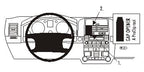 Brodit ProClip 853298 voor Volkswagen Touareg 2004-2010 en Volkswagen Touareg 2003-2009 - productfoto zwarte ABS montagebasis