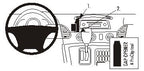 Brodit ProClip 853299 voor Dodge Sprinter 2002-2006, Freightliner Sprinter 2002-2006 en Mercedes Benz Sprinter 2000-2006 - productfoto zwarte ABS montagebasis
