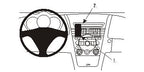 Brodit ProClip 853301 voor Mazda RX-8 2004-2008 - productfoto zwarte ABS montagebasis