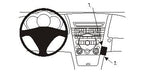 Brodit ProClip 853302 voor Mazda RX-8 2004-2008 - productfoto zwarte ABS montagebasis