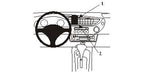 Brodit ProClip 853309 voor Honda Insight 2001-2008 - productfoto zwarte ABS montagebasis