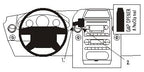 Brodit ProClip 853318 voor Ford F-Series 150 2004-2008 en Lincoln Mark LT 2004-2009 - productfoto zwarte ABS montagebasis