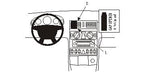 Brodit ProClip 853323 voor Chrysler Crossfire 2004-2007 - productfoto zwarte ABS montagebasis