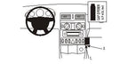 Brodit ProClip 853324 voor Chrysler Crossfire 2004-2007 - productfoto zwarte ABS montagebasis