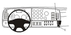 Brodit ProClip 853331 voor Peterbilt Model 385 2000-2007, Peterbilt Model 379 2000-2007 e.a. - productfoto zwarte ABS montagebasis